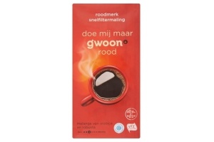 g woon snelfilter koffie rood