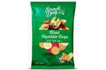 snack day mixed vegetable crisps with sea salt 100 gram