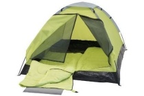 best camp r 2 persoons tent incl slaapzakken en slaapmatten