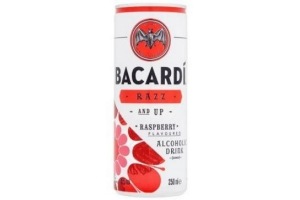 bacardi rum razz en up