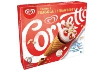 cornetto aardbei