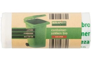 wrapitt containerzakken bio 140 l