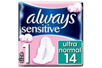 always ultra sensitive normal maandverband vleugels