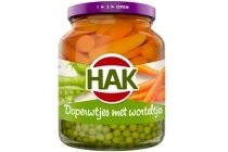 hak doperwtjes met worteltjes extra fijn