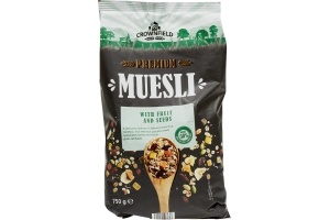 crownfield muesli fruits and seeds