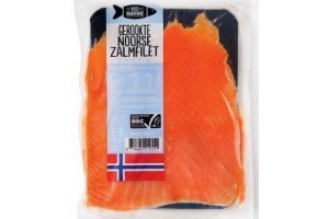 gerookte noorse zalmfilet per 200 gram