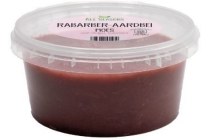 rabarbermoes met aardbei