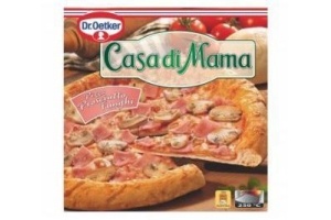 dr oetker casa di mama pizza prosciutto funghi