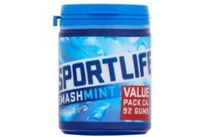 sportlife smashmint suikervrij kauwgom pot 130g
