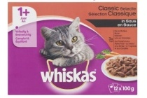 whiskas kattenvoer nat classic in saus adult 1 jaar