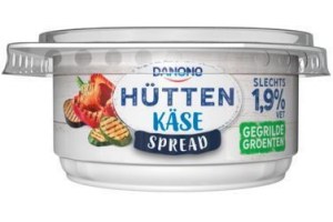 danone huettenkaese spread gegrilde groente