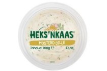 heks nkaas dipcup mosterd dille 100g