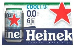 heineken 0 0 coolcan 6 pack 6x0 33l