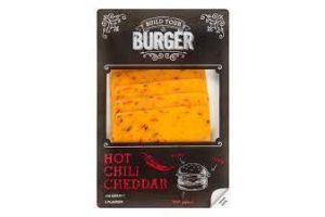 build your burger kaas hot chili cheddar