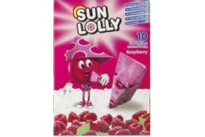 lidl fruitijsjes sun lolly raspberry 10 stuks