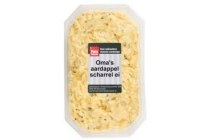 oma s aardappel scharrelei salade