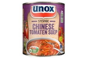 unox soep in blik stevige chinese tomatensoep