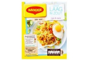 maggi kruidenmix laag in zout nasi en bami