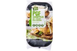 pofaardappelen met yoghurt knoflookdressing