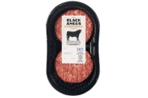 black angus hamburgers