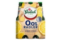 grolsch 0 0 radler gember citroen flessen 6 x 30cl