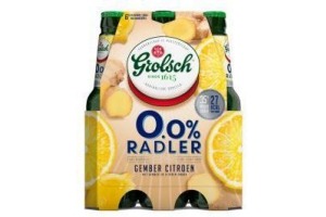 grolsch 0 0 radler gember citroen flessen 6 x 30cl