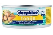 tonijnstukken in zonnebloemolie
