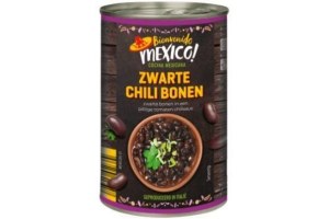 zwarte bonen in chilisaus