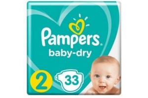 pampers baby dry maat 2