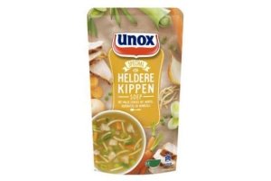 unox soep in zak heldere kippensoep