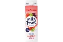 melkunie milk en fruit original aardbei kers