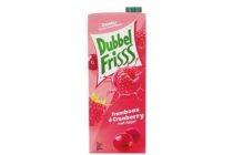 dubbelfrisss framboos en cranberry