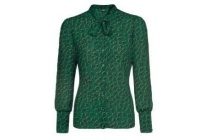strik blouse groen