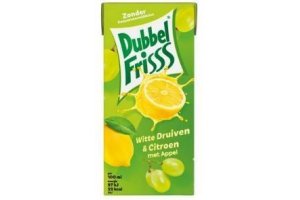 dubbelfrisss witte druiven en citroen 10 pack 10x200ml