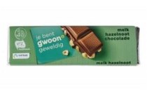 g woon chocolade melk hazelnoot