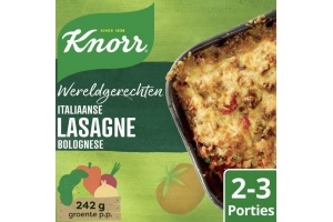 knorr wereldgerecht italiaanse lasagne bolognese