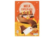 chocoladeletter karamel en zeezout