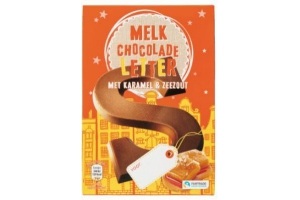 chocoladeletter karamel en zeezout