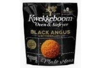 kwekkeboom oven en airfyer black angus bitterbal