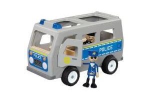 playtive junior r houten voertuigen met poppetje politie