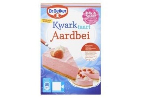 dr oetker mix voor kwarktaart aardbei