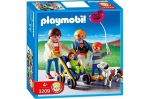 playmobil familie met buggy