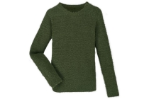 pluizige pullover groen
