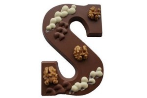 ambachtelijke chocoladeletter