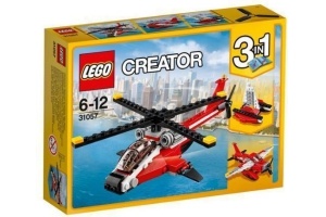 lego rode helikopter
