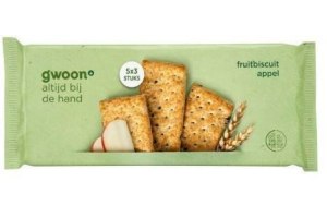 g woon fruitbiscuit appel