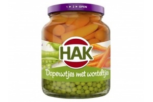 hak doperwtjes met worteltjes extra fijn