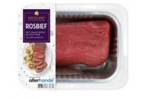 ah excellent rosbief met sachet peper en zout rub