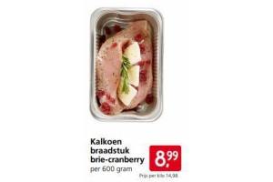 kalkoen braadstuk brie cranberry