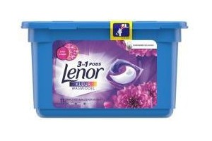 lenor vloeibaar wasmiddel 3 in 1 pods amethist en bloemen